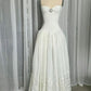 Weißes Vintage Elegantes Spitzen Tüll Langes Ballkleid Abendkleid Hochzeitskleid nv2817