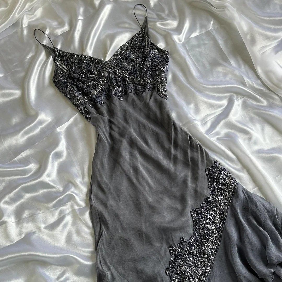 NiceVestidos - Graues, kurzes/mittellanges, einzigartiges Homecoming-Kleid NV5462