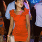 Orange Fashion Slim Fit Rüschen Unregelmäßigen Hosenträger Kurzes Mini Homecoming Kleid Abendkleid Partykleid nv2363