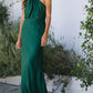 Green simple elegant strapless shoulder pleated long dress ball gown evening dress party dress nv2503