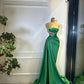 Green gorgeous rhinestone tube top elegant long slit sexy ball gown evening dress nv3129