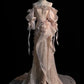 Robe de soirée longue en tulle pailleté, élégante et délicate, en dentelle florale, longueur au sol, robe de bal, robe de soirée, robe de bal, nv3761