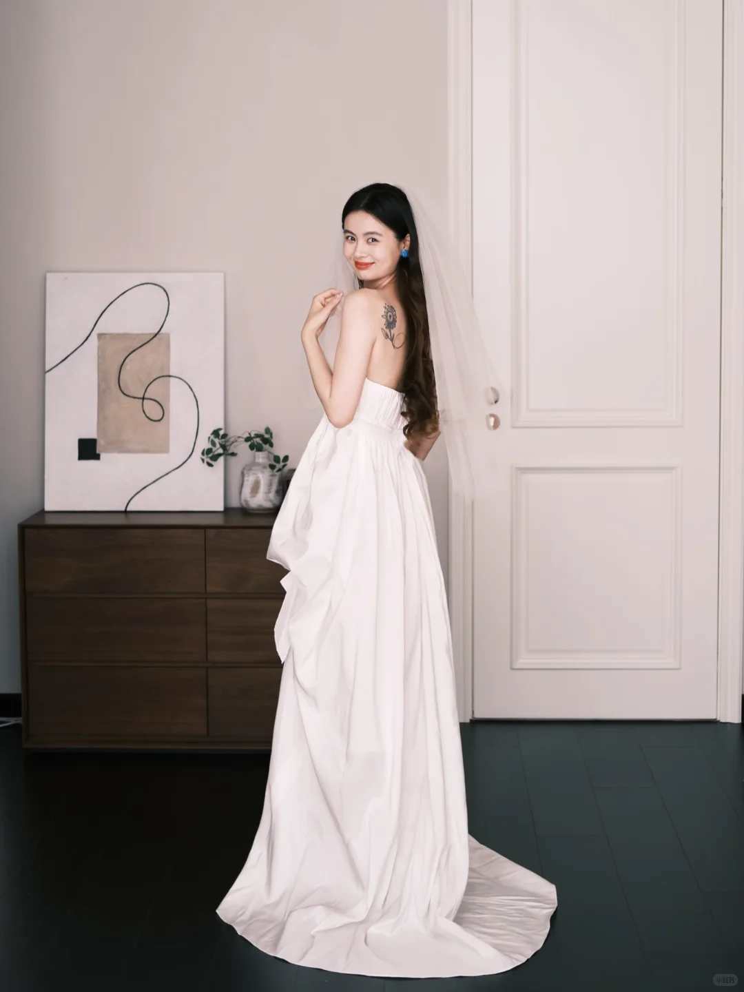 Sweetheart Strapless Bridal Gown, High Waist Draped Flowy Wedding Dress  NV7261