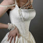 Weißes Perlen-Kurzkleid, modisch, elegant, für die Heimkehr, Geburtstagsparty, Ballkleid, NV4772