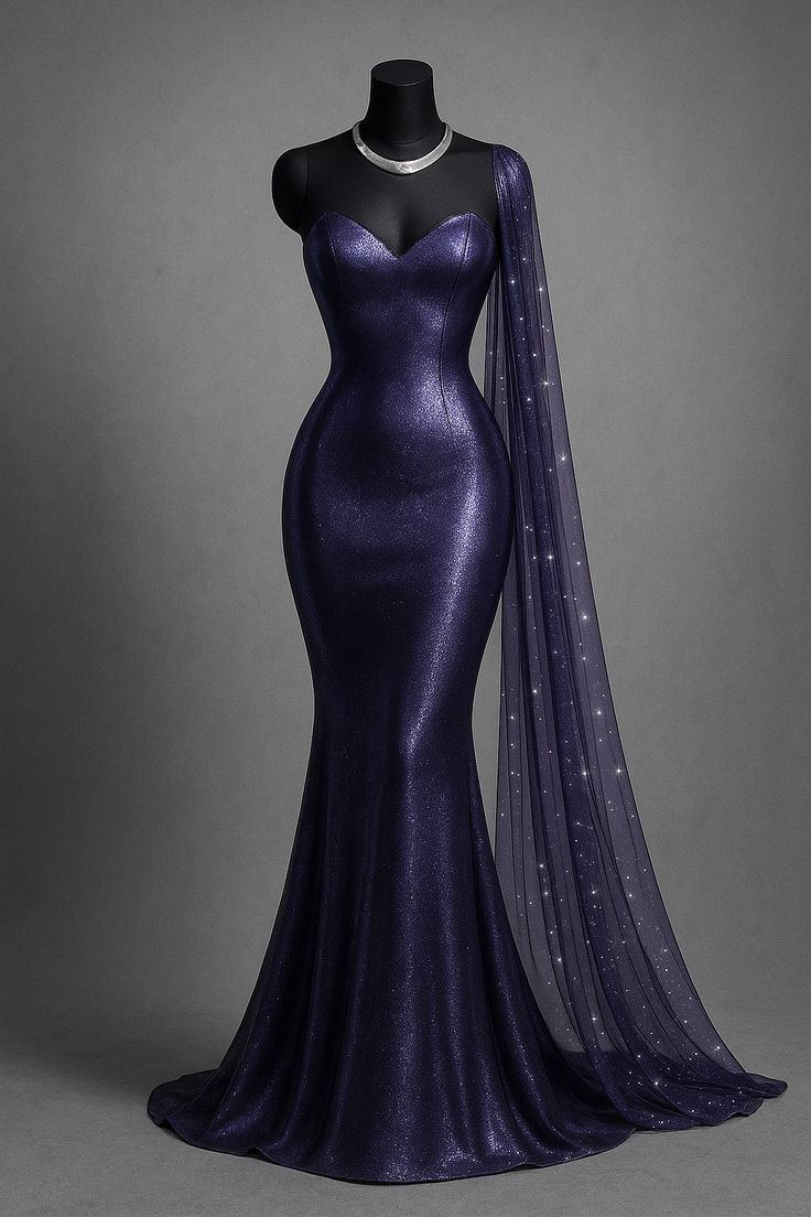 Lila herzförmiger Ausschnitt, glänzender Satin, bodenlang, Meerjungfrau, eng anliegend, langes Ballkleid, Abendkleid, NV5123