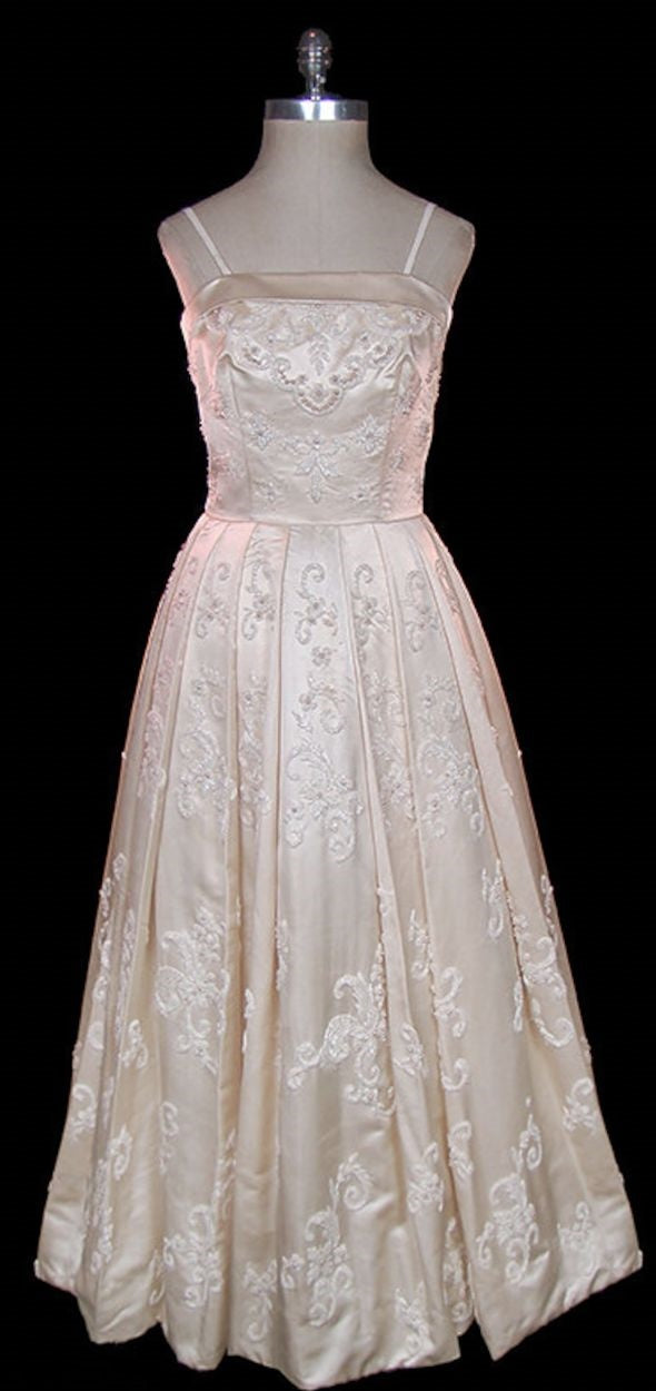 Robe de soirée longue en satin blanc ivoire, magnifique, perlée, exquise, robe de mariée, robe de demoiselle d'honneur, sans manches, fantaisie, conte de fées, haute couture, nv3636