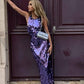 Purple Shiny Elegant Charming Mermaid Slim Fit Sequin Long Sleeveless Ball Gown Evening Dress Party Dress nv2559