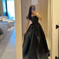 Black fashion tube top sequined beaded shiny elegant long ball gown evening dress nv3045