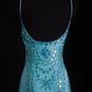 NiceVestidos – Blingbling, elegantes, märchenhaftes, türkisfarbenes Ballkleid mit Perlen, NV5789