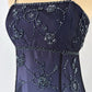 NiceVestidos – Langes, dunkles, exquisites Chiffon-Ballkleid mit Blumenmuster, Heimkehrkleid, Feenkleid, NV5585