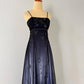 NiceVestidos – Langes, dunkles, exquisites Chiffon-Ballkleid mit Blumenmuster, Heimkehrkleid, Feenkleid, NV5585