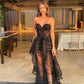 Black Fashion Sweetheart Neck Sexy Long Lace Ball Gown Evening Dress nv3224