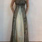 Braun Elegante Mode Exquisite Spaghetti Strap Lange Tüll Ballkleid Abendkleid Partykleid Ballkleid nv3978