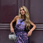 Purple Shiny Elegant Charming Mermaid Slim Fit Sequin Long Sleeveless Ball Gown Evening Dress Party Dress nv2559