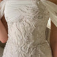 Wunderschönes weißes schulterfreies langes Ballkleid mit Perlenapplikationen nv1811