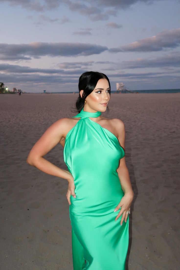 Robe de soirée longue en satin, verte, simple, élégante et à la mode, robe de bal, robe de soirée, robe de soirée, robe d'invité de mariage, nv3938