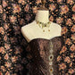 NiceVestidos - Robe de soirée sirène sans manches en velours marron foncé, ornée de sequins, longueur au sol, avec perles exquises, NV5785