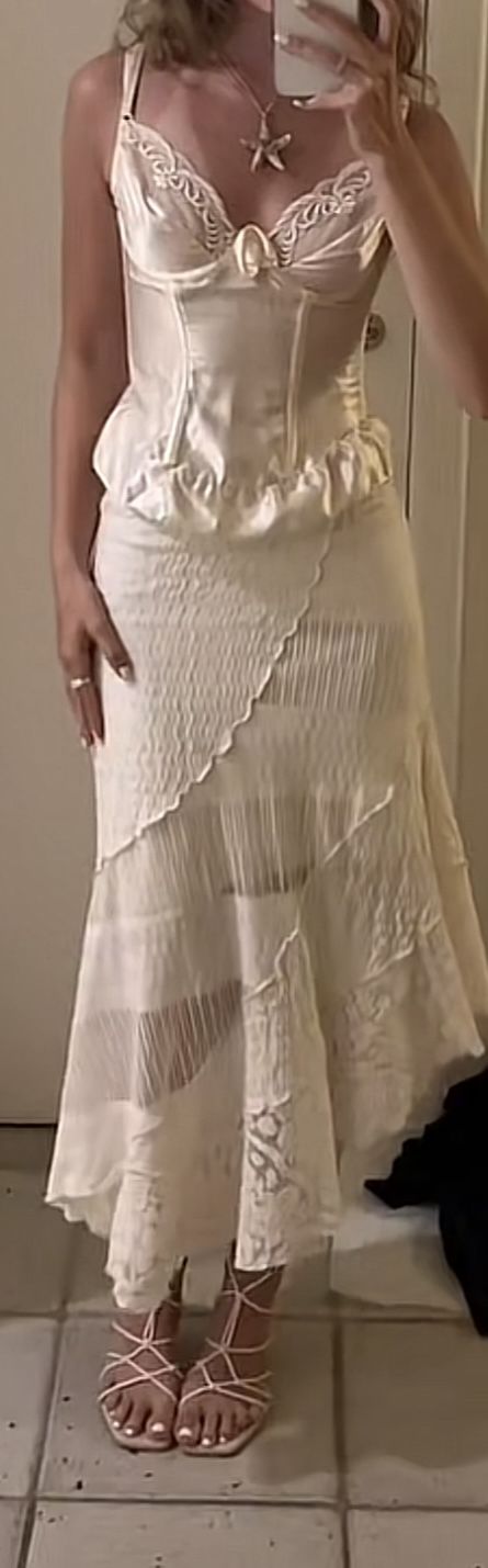 Robe de soirée élégante en dentelle, col en cœur, blanc ivoire, longue, style vintage, robe de bal, robe de soirée, robe de soirée, nv4164