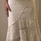 Robe de soirée élégante en dentelle, col en cœur, blanc ivoire, longue, style vintage, robe de bal, robe de soirée, robe de soirée, nv4164