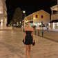 Süßes schwarzes schulterfreies A-Linien-Homecoming-Kleid, Geburtstagskleid, Ballkleid, Partykleid, nv2053