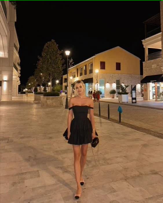 Süßes schwarzes schulterfreies A-Linien-Homecoming-Kleid, Geburtstagskleid, Ballkleid, Partykleid, nv2053