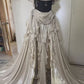 Silver White Fashion Tube Top Long Satin Two-piece Suit Floor Length Ball Gown Evening Dress Party Dress nv3338