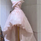 Pink Dreamy Sweetheart Tulle Maxi Dress Short Front and Long Back Long Prom Dress Evening Dress Graduation Dress nv2689