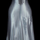 Robe de soirée élégante et raffinée en satin, longue, avec perles et pierres précieuses, longueur au sol, robe de bal, robe d'anniversaire, robe de bal, nv3949