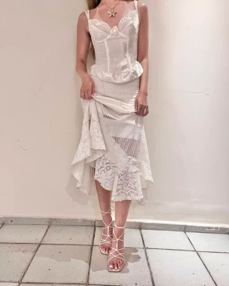 Robe de soirée élégante en dentelle, col en cœur, blanc ivoire, longue, style vintage, robe de bal, robe de soirée, robe de soirée, nv4164