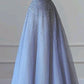 Robe de soirée en tulle violet, luxueuse, brillante, élégante, à la mode, exquise, longueur au sol, strass, robe de bal, robe de remise de diplôme, robe de soirée nv3940