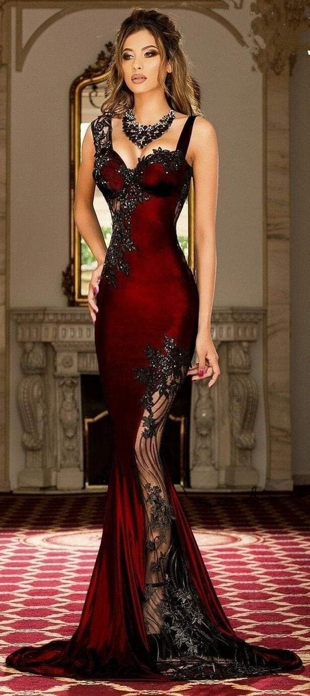 Red/silver gorgeous elegant beaded lace applique sexy classy satin ball gown evening dress nv3398