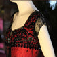 NiceVestidos - Robe de soirée longue élégante rétro ornée de perles, couleur bordeaux NV5886