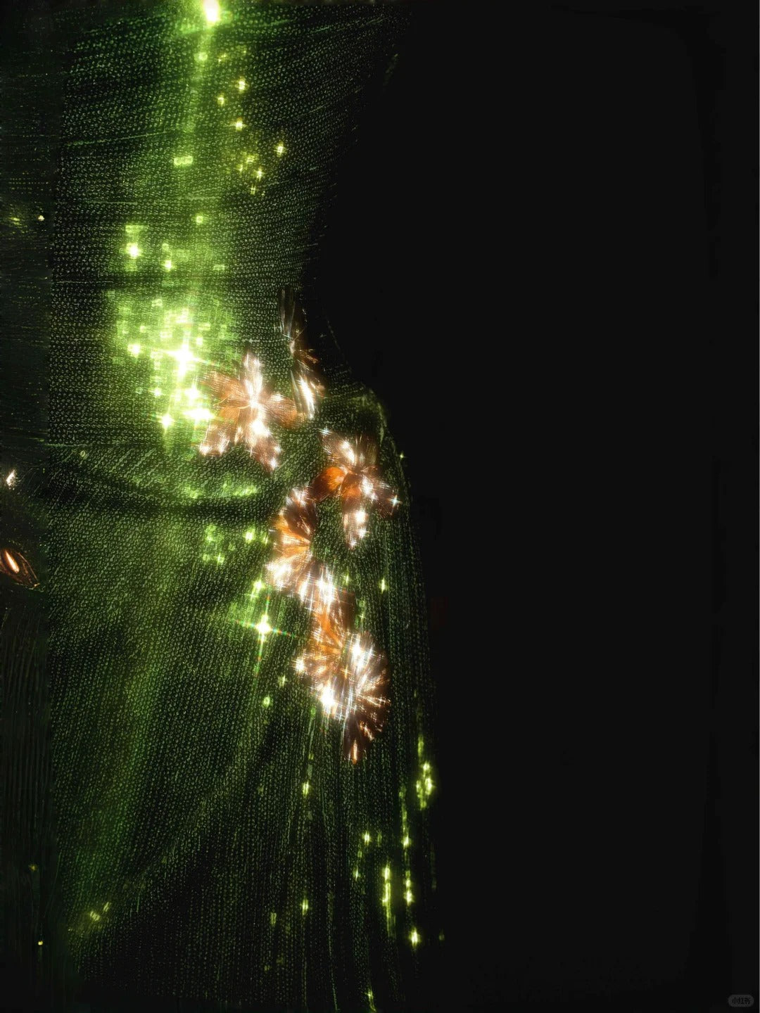 Le Magicien d'Oz 🍃 Charmante robe époustouflante avec des paillettes vertes scintillantes et magnifiques, robe de bal longue et au sol nv5203