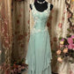 Robe de soirée élégante en tulle et dentelle délicate vert menthe nv4158