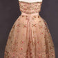 NiceVestidos - Rosa, zart geblümtes, kurzes, formelles Tüllkleid für den Heimkehrabend, nv5474