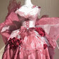 Rosa Blumen Kurzes Satin Homecoming Kleid Ballkleid Geburtstagskleid nv4823
