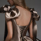 Braunes, modisches, schickes, kurzes Mini-Ballkleid, Homecoming-Kleid, Geburtstagsparty-Kleid, nv2550