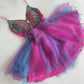 Rosa Mode Gradienten Schmetterling Perlen Kurze Chiffon Fantasie Fee Homecoming Kleid Geburtstag Party Kleid nv5192