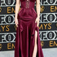 Robe de soirée longue en satin cerise, style rétro, corset, robe de bal, robe de soirée, sexy et élégante, nv5062