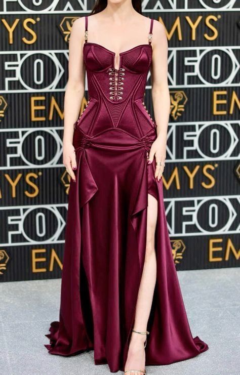 Robe de soirée longue en satin cerise, style rétro, corset, robe de bal, robe de soirée, sexy et élégante, nv5062