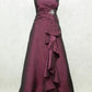 Robe de soirée longue en satin violet, élégante et vintage, avec perles et bretelles spaghetti, tenue de bal de princesse, robe de soirée, nv3631