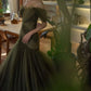 Grünes schönes elegantes langes schulterfreies Tüll-Ballkleid-Abendkleid nv73