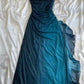 Burgunderrotes, glänzendes, modisches Sling-Kleid aus Tüll mit Farbverlauf, langes Ballkleid, Abendkleid, Partykleid, NV3575
