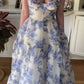 Wunderschönes, florales Chiffon-elegantes langes Ballkleid, Abendkleid, Partykleid, NV37