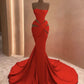 Red fashion tube top  Long sleeves/sleeveless long sexy straps elegant trailing ball gown evening dress nv3281