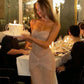 Champagner Fashion Bodycon Abendkleid Ballkleid Partykleid nv1866