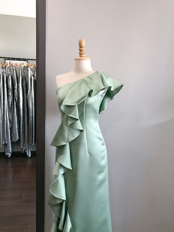 Robe de soirée longue en satin, simple et élégante, verte, à la mode, robe de mariée, robe de demoiselle d'honneur, robe de bal, nv3888