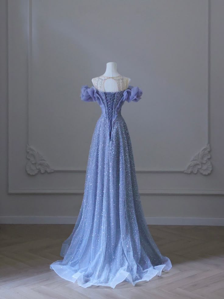 Hellviolett Glänzend Elegant Herzförmiger Ausschnitt Lang Tüll Pailletten Ballkleid Abendkleid Partykleid nv3782