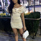 Robe de soirée courte blanche mini robe de bal robe de soirée nv2078