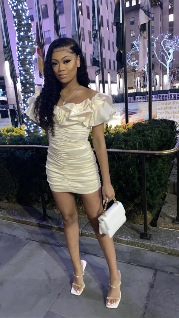Robe de soirée courte blanche mini robe de bal robe de soirée nv2078